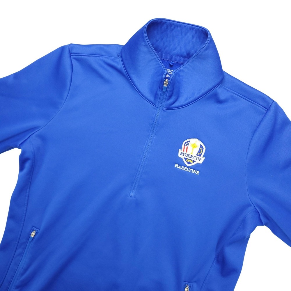 2016 Ryder Cup Hazeltine Jacket Womens‎ Medium Blue Golf Nike Therma Fit 1/4 Zip